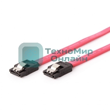 Кабель интерфейсный SATAIII Cablexpert CC-SATAM-DATA-XL, 100 см, 7pin/7pin, защелка, пакет