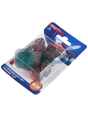 Соединительная клемма многоразовая Rexant 3-х проводная, прозрачная (0,08-4 мм²), (10 шт.)