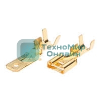 Разъем плоский неизолированный КВТ РП-П 2.5-(6.3) 59138