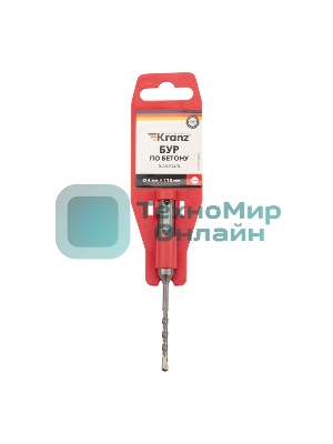 Бур по бетону Kranz 4x110 мм SDS PLUS