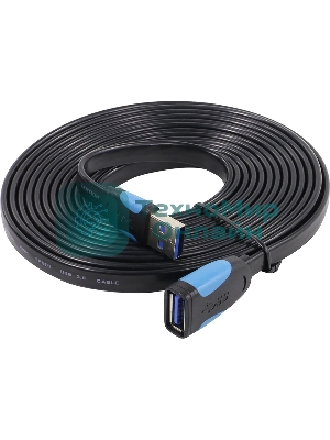 Кабель-удлинитель Vention USB 3.0 AM/AF - 3 м плоский VAS-A13-B300