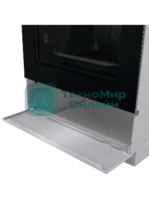 Плита электрическая Gorenje GEC6A11SG серый, конфорок 4 электрических, духовка 65 л, 60 см x 85 см x 60 см