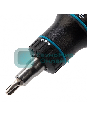 Отвертка реверсивная с револьверным механизмом Gross 11 шт., сталь S2