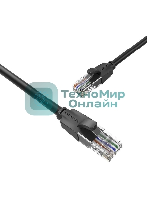 Патч-корд Vention прямой UTP cat.6, RJ45 - 15м. черный