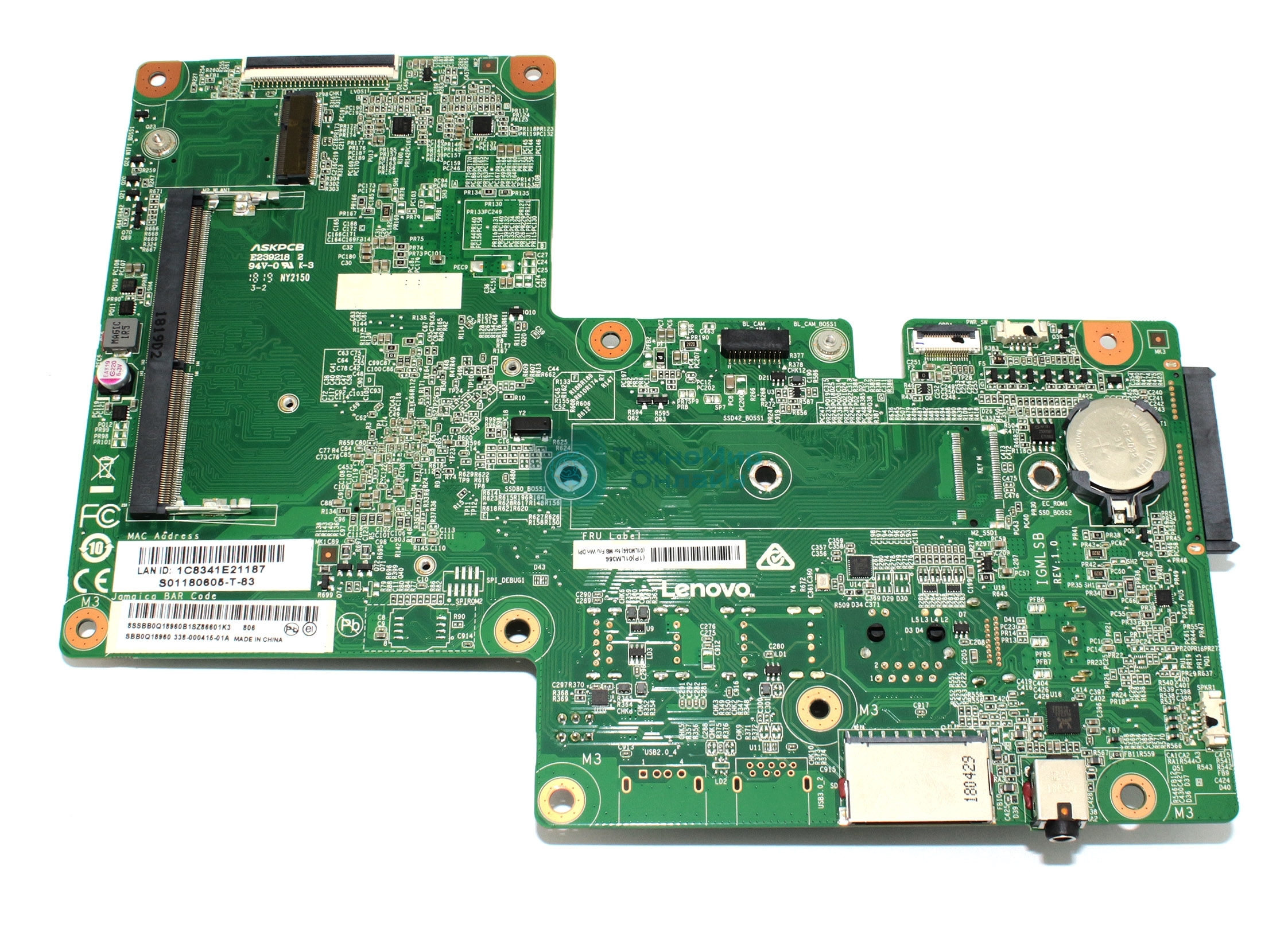 Материнская плата Lenovo J4005 UMA HDMI OUT WIN DPK 01LM356