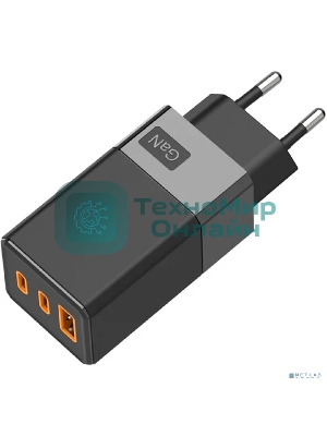 Сетевое зарядное устройство Rexant USB-A и 2 USB-C, 65Вт