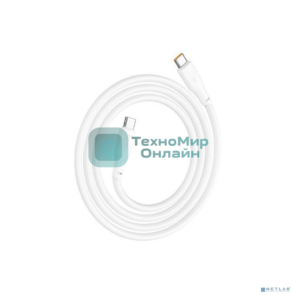Кабель HOCO X93/ PD кабель Type-C-Type-C/ 1m/ 60W/ белый