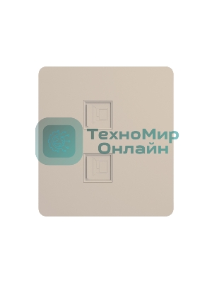 Розетка KRANZ ROUND компьютерная RJ45 кат6 с/у шелк