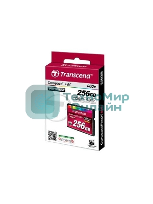 Флеш карта CF 256Gb, Transcend, 800X
