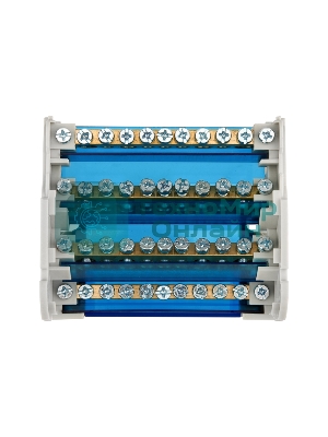 Шина на DIN-рейку в корпусе (кросс-модуль) Rexant 4х11