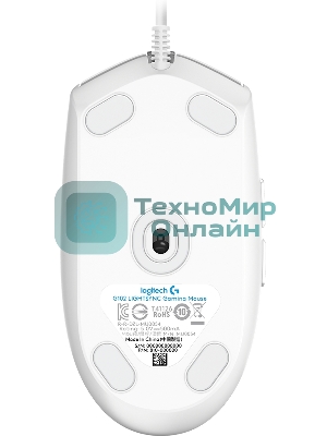Мышь проводная Logitech G102 LIGHTSYNC белый, 8000 dpi, USB, кнопки - 6