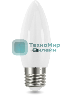 Лампа светодиодная Gauss Elementary 30222 12Вт цок.: E27 свеча 220B 4100K св. свеч. белый нейт. (упак.: 10 шт)