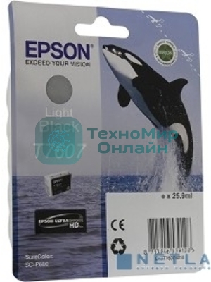 Картридж струйный Epson серый SC-P600