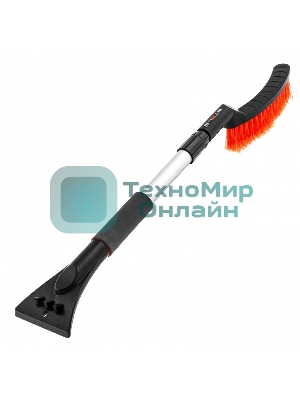 Щетка-сметка для снега со скребком телескопическая, 725 - 1005 ммStels