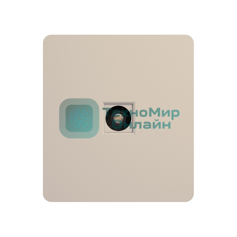 Розетка KRANZ ROUND TV с/у шелк