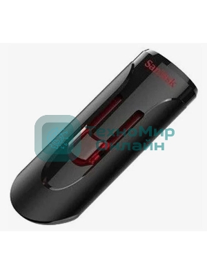 Флешка USB SanDisk CZ600 Cruzer Glide (SDCZ600-016G-G35), 16Gb, USB 3.0, R/W 100/30, черный/красный