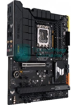 Материнская плата ASUS TUF GAMING H770-PRO WIFI, LGA 1700, Intel H770, 4xDDR5, 4xSATA, 4xM.2, 1xPCIe 5.0 x16, 1xPCIe 4.0 x4, 2xUSB-A 3.2 Gen 2, 4xUSB-A 3.2 Gen 1, 1xUSB-C 3.2 Gen 2x2, 1x2.5Gb LAN, 5x3.5 мм, 7.1, Standard-ATX