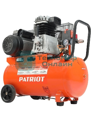 Компрессор поршневой ременной Patriot PTR 50-360I, 360 л/мин, 10 бар, 2200 Вт, 50 л, быстросъемный 1/4