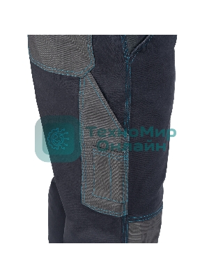 Брюки профессиональные рабочие, 97% хлопок 3% спандекс, XXL Gross