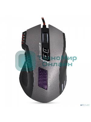 Мышь проводная Crown Gaming CMXG-711 черный, 4000 dpi, USB, кнопки - 8