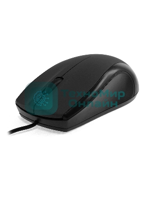 Мышь проводная Crown CMM-31 черный, 1000 dpi, USB, кнопки - 3