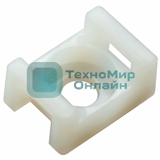 Площадка для крепления стяжки Rexant (ПС-2) 22x16 мм, белая, упаковка 10 шт.