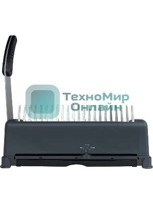 Переплетчик ГЕЛЕОС БП-12 на пластиковую пружину, А4, ручная перфорация 12 листов, переплет макс до 500 л., глубина перфорации 3,5-5,5 мм