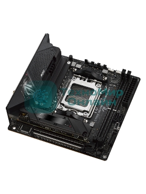 Материнская плата ASUS ROG STRIX B650E-I GAMING WIFI, AM5, AMD B650, 2xDDR5, 2xSATA, 2xM.2, 1xPCIe 5.0 x16, 1xHDMI, 1x 2.5Gb LAN, 4xUSB-A 3.2 Gen 2, 1xUSB-A 3.2 Gen 1, 1xUSB-C 3.2 Gen 2x2, 3x3.5 мм, 7.1, Mini-ITX