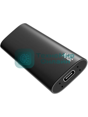 Внешний SSD Netac Z SLIM, 128 GB, USB 3.2 Gen 2 Type-C, R/W 520/480, черный