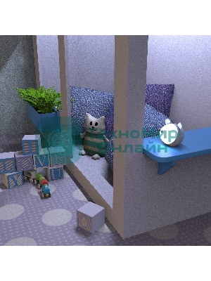 Ночник Gauss NN7026 мышка голубой