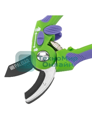 Секатор с наковальней Palisad 215 мм, регулировка захвата, двухкомпонентные рукоятки