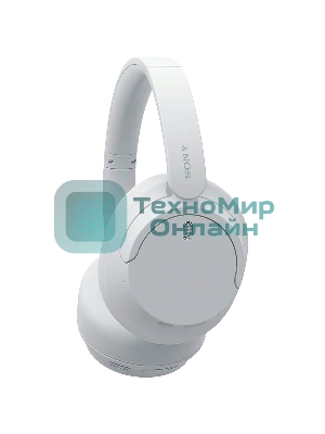 Беспроводные/проводные наушники Sony WH-CH720N белый, полноразмерные, Bluetooth + проводной, активное шумоподавление, до 35 ч
