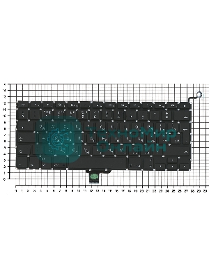 Клавиатура для ноутбука MacBook A1278 большой UK enter