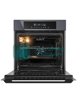Шкаф духовой электрический Maunfeld AEOD60103G1, 60л, дверца с 3 стеклами, графит