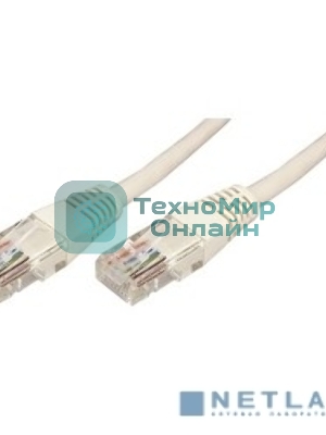 Коммутационный шнур Rexant Патч-корд UTP 5e кат. литой 15М серый