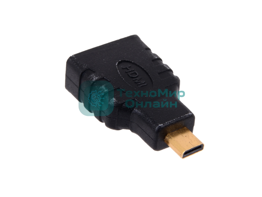 Переходник Gembird Переходник HDMI-microHDMI 19F/19M, золотые разъемы, пакет