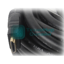 Кабель Cablexpert HDMI CC-HDMI4-30M, 19M/19M, v1.4, медь, позол.разъемы, экран, усилитель сигнала, 30м, черный, пакет