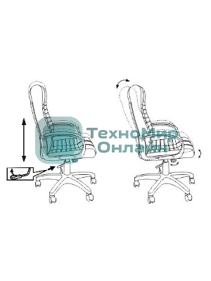 Кресло Бюрократ KB-10/BLACK черный, экокожа