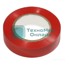 Изолента IEK UIZ-20-10-K04 0,18х19 мм красная 20 метров
