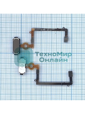 Кнопка HOME в сборе с механизмом и шлейфом для Samsung Galaxy S6 Edge SM-G925F, золотая