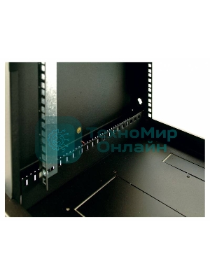 Шкаф настенный ЦМО ШРН-Э-12.500.1 12U 600x520 мм пер. дв. стал. лист несъемные бок. пан. серый