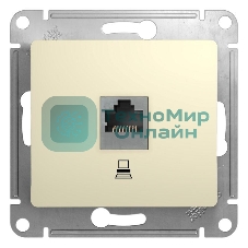 Механизм розетки комп. 1-м СП Glossa RJ45 беж. SchE GSL000281K