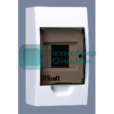 Корпус пластиковый навесной 4мод. IP41 ЩРН-П-4 DEKraft 31008DEK