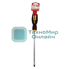 Отвертка шлицевая Rexant SL 6х200 мм, двухкомпонентная рукоятка