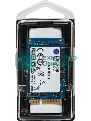 Накопитель SSD Kingston KC600, 1Tb, mSATA, R/W 550/520