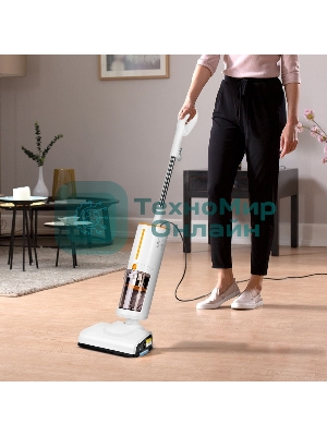 Пылесос паровой Kitfort КТ-5157-2 1000Вт белый/оранжевый