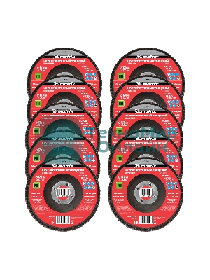 Круг лепестковый торцевой Matrix, P 80, 125 х 22,2 мм