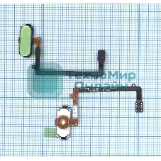 Кнопка HOME в сборе с механизмом и шлейфом для Samsung Galaxy S6 Edge SM-G925F, белый