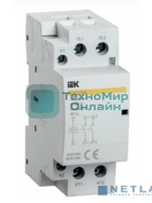 Контактор модульный КМ63-20М AC IEK MKK11-63-20