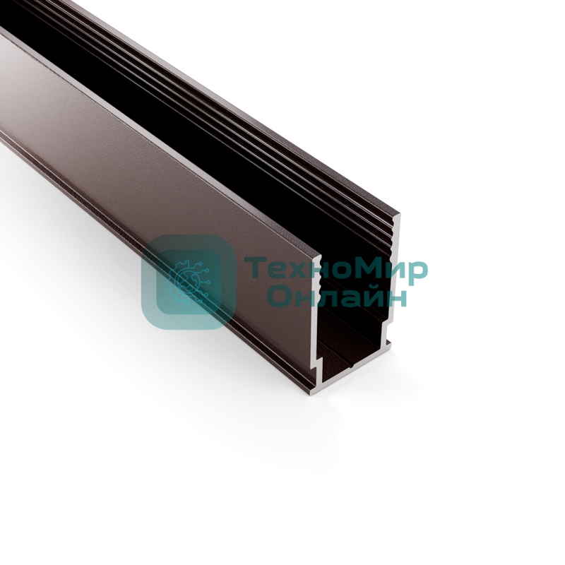 Профиль Neon-night алюминиевый анодированный для гибкого неона 8х16мм, 2м, коричневый
